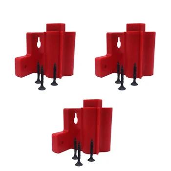 3 Опаковки ABS Червено държачът Планина За Milwauke M12 Закачалка За Инструменти Адаптер Батерии, Аксесоари За Бормашини