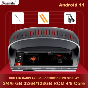 8 Ядрен 128 GB Android авточасти За BMW Серия 5/3 E60 E61 E62 E63 E90 E91 Радио Мултимедиен Екран CIC СМС GPS Навигационен Главното Устройство