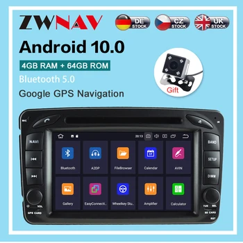 Android 10,0 4 + 64G Авто радиоплеер GPS Навигация, за да Benz W203/W209/W463/W168 Мултимедиен Плейър, стерео Радио Главното Устройство dsp isp 0