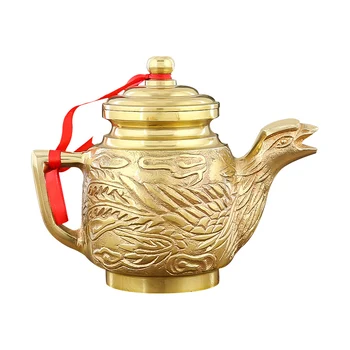 Longfeng Меден Чайник Чист Мед Вино Гърне Домакински Уреди За Поклонение На Буда Пази Бог На Богатството На Буда Аксесоари