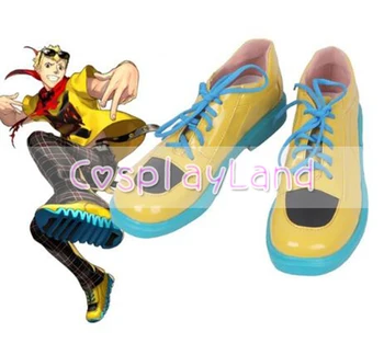 Persona 5 Рюдзи Сакамото Жълти Обувки За Cosplay, Обувки На Равна подметка, Аксесоари За Костюми За Cosplay, Мъжки Обувки По Поръчка