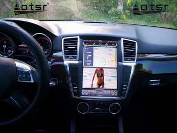 Tesla Sty PX6 Android Авто Радиоплеер GPS Навигация Стерео Мултимедия За Mercedes Benz ML W164 стилен компактен дизайн, w300 ML350 ML45 GL Carplay DSP