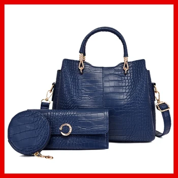 Дамска чанта дизайнерска Луксозна 2021 нова Изкуствена Кожа 3 БР Модерна чанта През рамо чанта в чантата си чанта за карти