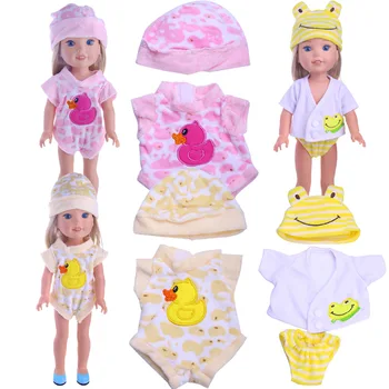 Зимен костюм, скъпа дрехи под формата на жаба-патица, подходяща за кукли 14,5 инча, EXO, Paola Reina и 1/6 BJD, Бебешки дрехи за кукли, играчки за момичета