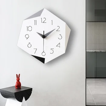 Начало mute модни прости модерни часовници стенни часовници хол творчески скандинавските часовник стенен кварцов часовник 30Х30 см