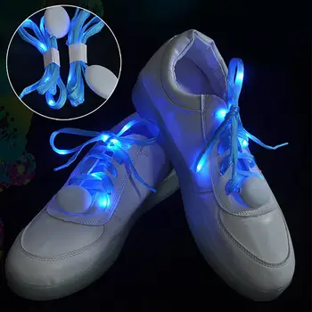 Стилни светещи връзки за обувки Екологично чисти обувките нощно цветове Широко приложение на Led спортни обувки Светещи ремък многоцелеви 0