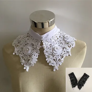 Черно-бяло, 3D триизмерна украса украса ABS перли САМ облекла занаятчийски принадлежности за дрехи, аксесоари 1 бр. за продажба 0