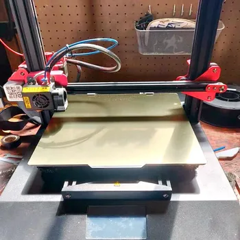 ЕНЕРГИЧЕН Нов 128x128 мм Премахване на Пружинен листова Стомана Предварително Нанесенная Плоча за Монтаж на ПЕИ + Стикер На Гореща Легло За 3D-принтер Snapmaker 4
