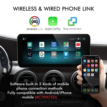 Android 11 Кола стерео За Mercedes W212 2009-2016 GPS Navi WIFI 6 + 128 GB БТ Carplay IPS Екран на Приемника Мултимедия 5
